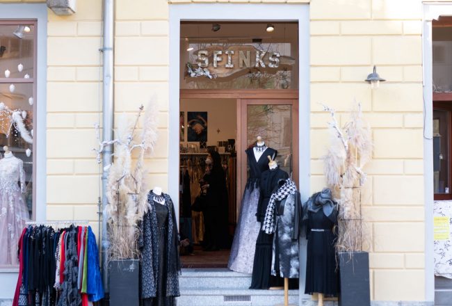 sFink Modegeschäft Außenansicht Graz Innenstadt